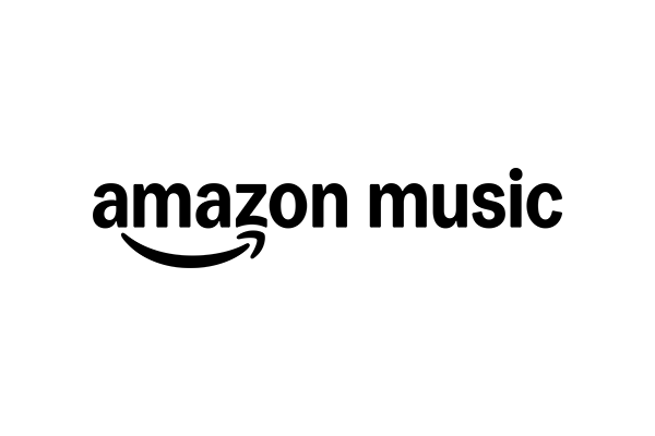 Amazon Music logo with black text on a white background.