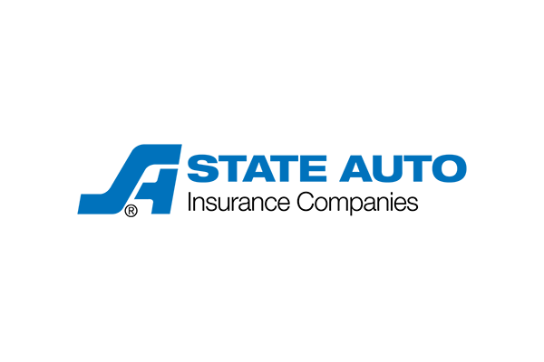 State Auto Insurance logo with blue and black text on a white background.