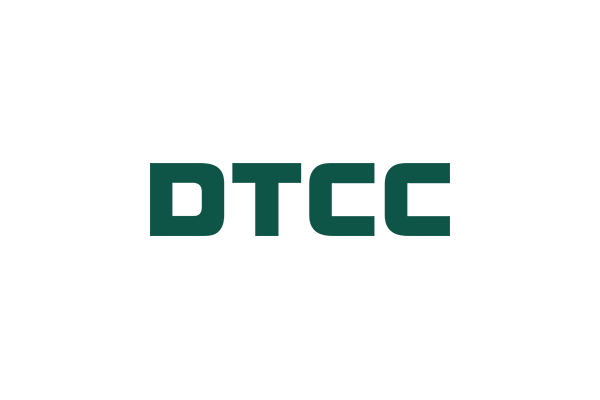 The DTCC logo displayed in bold green text on a white background.