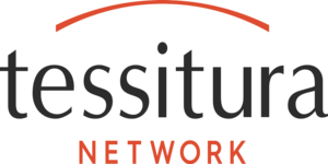 "Tessitura Network logo with an orange arc above the text."