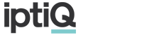 iptiQ logo with black and teal text on a transparent background.
