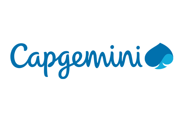 Capgemini logo in blue with a transparent background