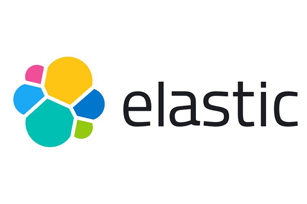 The Elastic company logo featuring a colorful geometric shape next to the word 'elastic' in modern typography.
