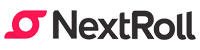The NextRoll company logo featuring stylized text and a graphic symbol.