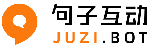 Juzi Bot logo with an orange circular symbol and black 'JUZI BOT' text on a transparent background.