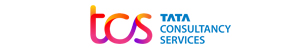 "Logo of TCS (Tata Consultancy Services) with 'tcs' in gradient colors and the full name in blue text."