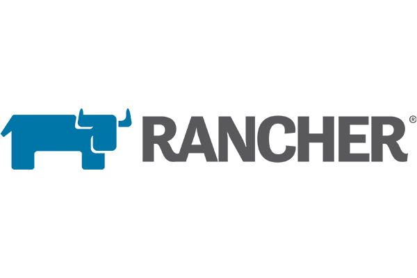 Logo of Rancher, a container management platform.