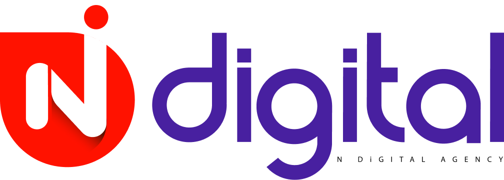 N Digital logo with a stylized 'N' in white inside a red circle, alongside the word 'digital' in purple text on a transparent background.