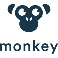 Blue Monkey Exchange logo with a stylized monkey face above the word 'monkey' in lowercase letters.