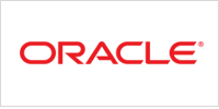 The Oracle logo in red text on a white background.