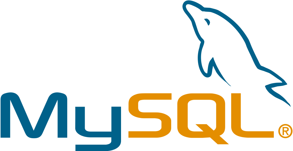 The official MySQL logo featuring the word 'MySQL' and a dolphin graphic, representing the popular open-source relational database management system.