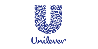 The Unilever logo in blue on a white background.