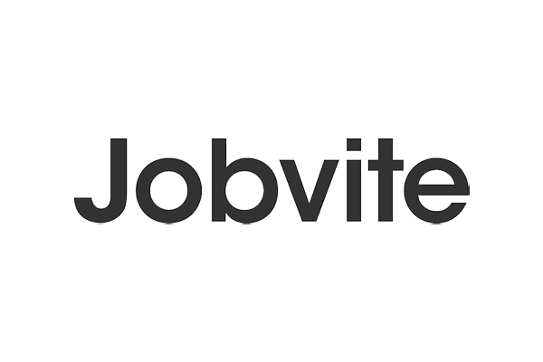 The Jobvite logo in black text on a transparent background.