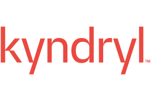Kyndryl logo in red text on a transparent background.