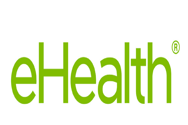eHealth logo displayed in green text on a white background.