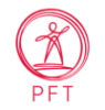 Red PFT logo with a stylized human figure inside a circle and the text 'PFT' below.
