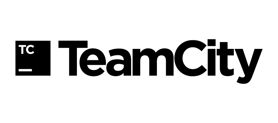 The TeamCity logo displayed in black text on a white background, featuring the letters 'TC' in a black square to the left of the word 'TeamCity'.
