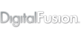 Digital Fusion logo in white and gray text on a dark background.