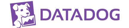Datadog logo in purple with AWS branding on a transparent background.