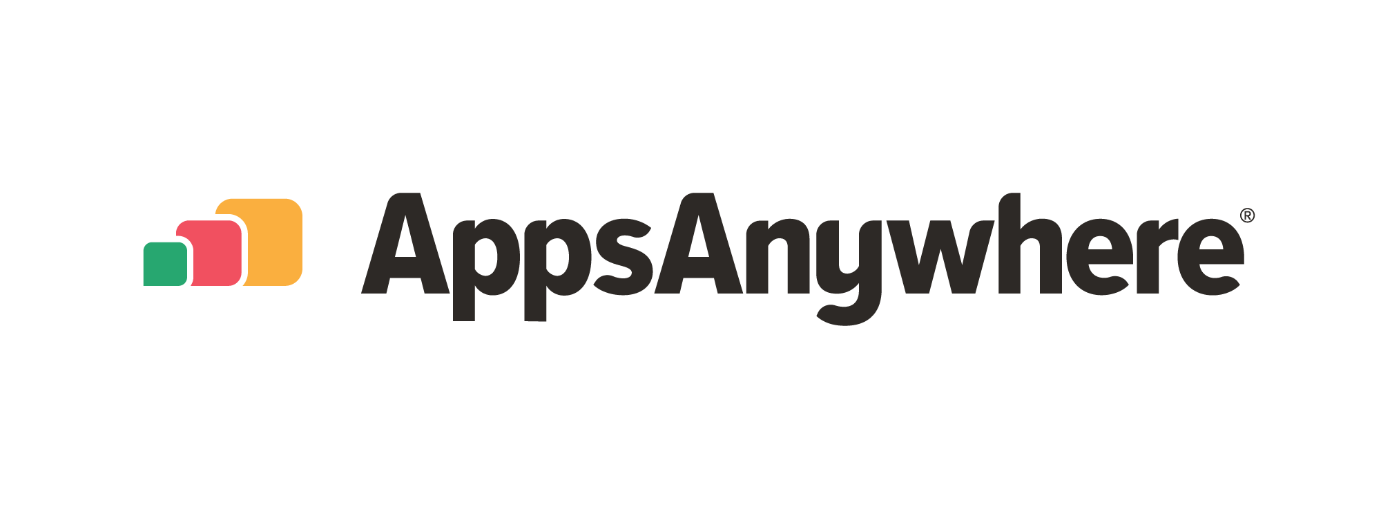 AppsAnywhere logo with color text on a white background.