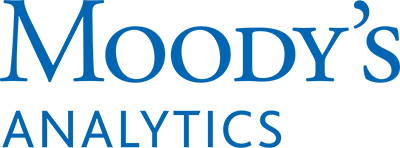 Logo of Moody's Analytics in blue text.