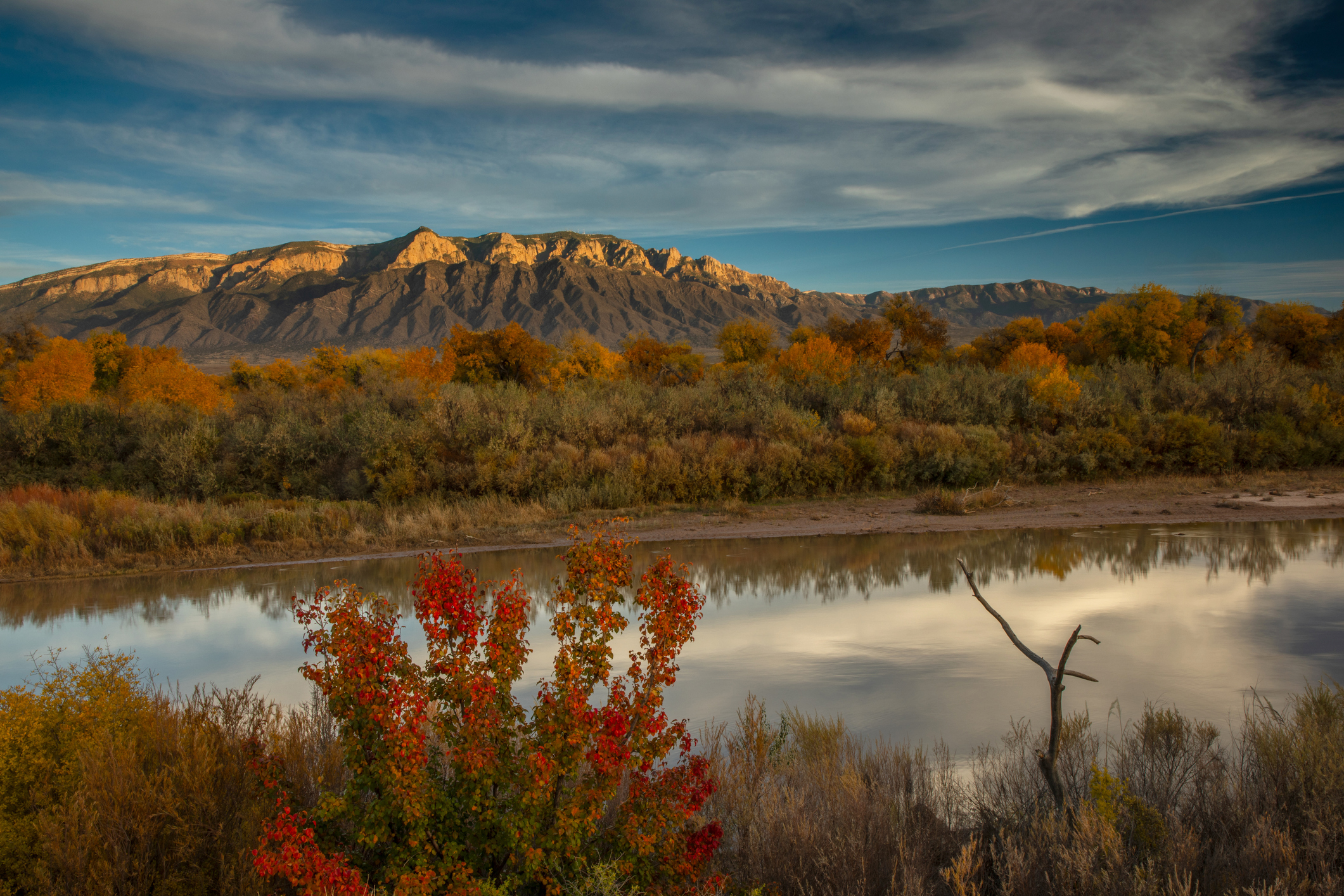 Rio Grande and the Sandias, Rio Rancho, New Mexico