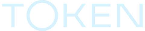 The word "TOKEN" written in light blue, uppercase letters on a white background.