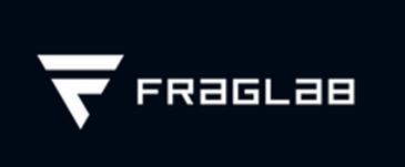 "FragLab logo with a stylized 'F' design on a dark background."