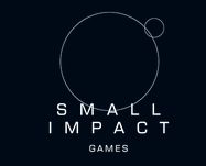 "Small Impact Games logo featuring two overlapping circles on a dark background."
