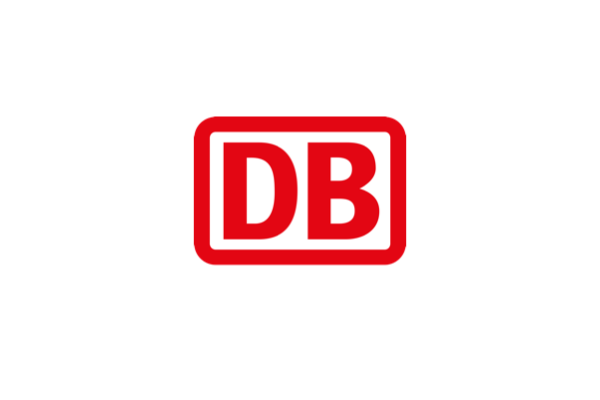The Deutsche Bahn logo consisting of the letters 'DB' in red inside a red rectangular border on a white background.