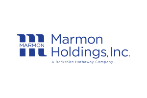 Logo for Marmon Holdings, Inc., a Berkshire Hathaway company, featuring the company name and stylized initials 'M'.
