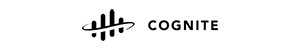 Cognite black logo on a transparent background, rectangular format.