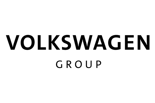 Transparent PNG image of the Volkswagen Group logo, black text on a clear background.