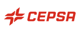 Red CEPSA logo with a stylized star symbol on a white background.
