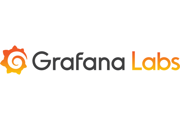 The logo for Grafana Labs, featuring the Grafana icon and the words 'Grafana Labs' in black and orange gradient text on a white background.