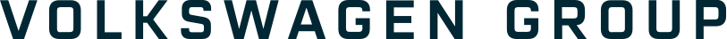 Volkswagen Group logo in dark blue text on a transparent background