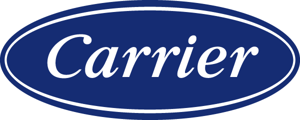 Carrier logo with white text inside a blue oval.