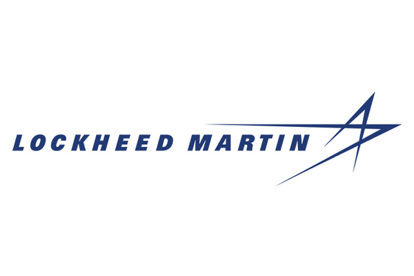 The Lockheed Martin logo in blue on a white background.