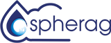 Logo of Spherag, featuring a stylized drop shape with a cloud and the company name in blue text.