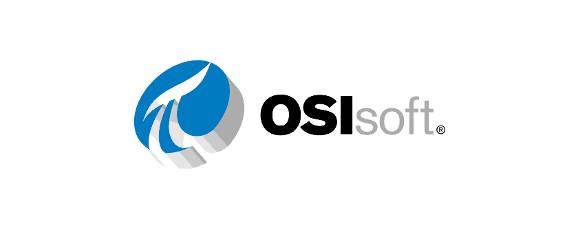 OSIsoft company logo featuring a stylized blue and gray graphic with the company name 'OSIsoft' in black and gray text.