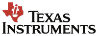 Texas Instruments logo featuring the shape of Texas with the letters 'TI' and the company name written beside it.
