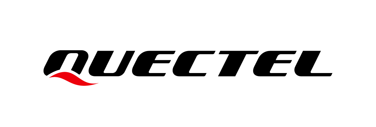 The Quectel logo featuring bold black lettering with a red accent on a white background.