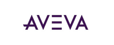 AVEVA company logo in purple text on a white background.