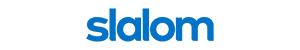 Blue Slalom company logo on a white background