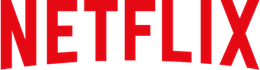 The red Netflix logo on a transparent background.