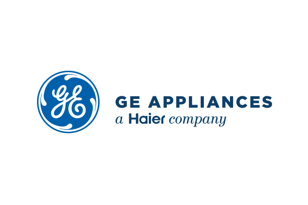 GE Appliances logo with "a Haier company" written below in blue text.