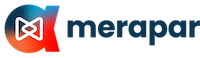 Merapar logo with a color gradient design on white background