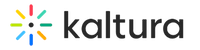Kaltura logo featuring a multicolored asterisk-like icon followed by the word 'kaltura' in lowercase letters.