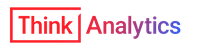 Logo of Think Analytics with 'Think' in a red boxed font and 'Analytics' in a gradient purple and red font.