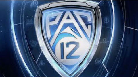 PAC-12 logo with a shield design and blue accents.